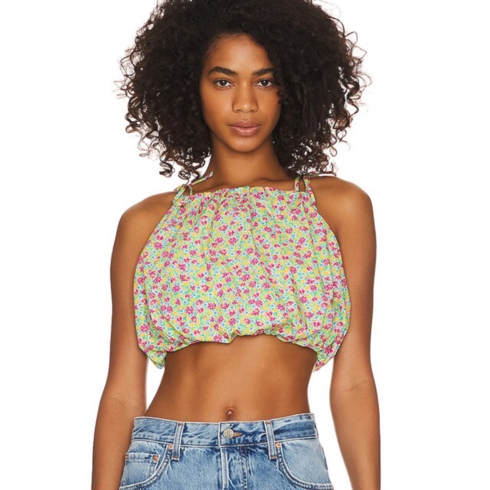 Lovers + Friends Kian Crop Top in Millie Floral Multi